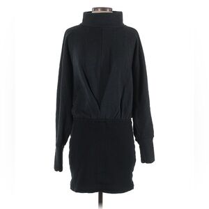Free People Black Turtleneck Open-back Sweater Dress Small